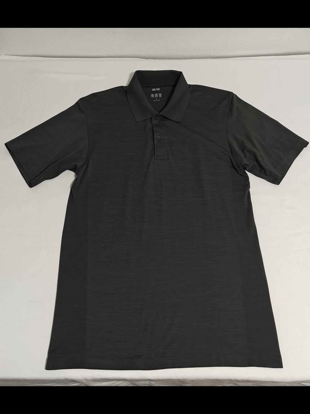 Uniqlo Dark Gray Short Sleeve Polo Shirt